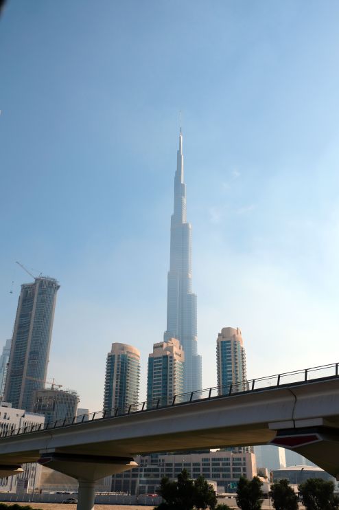 Burj Kalifa from the highway